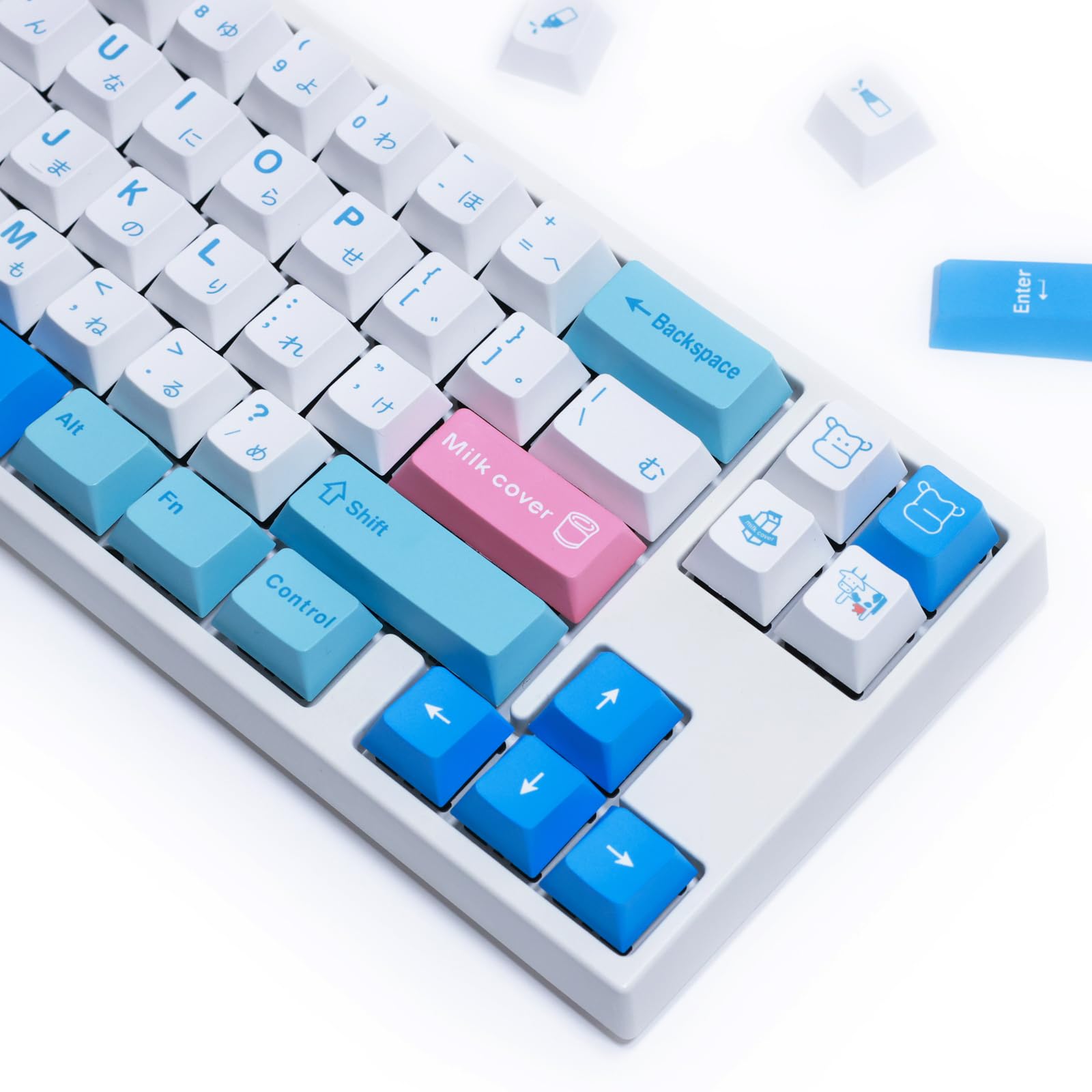 milk-keyページ Amazon.com: XDK Japanese Keycaps Milk Cover Theme, Cherry Profile